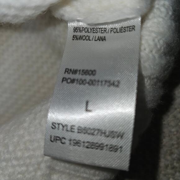 NWT Democracy Nordic Style Baby Blue and White Sweater Large PTP 22 L 24 - Picture 6 of 9